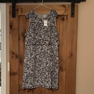 NWT J. Crew fully lined floral sleeveless Dress